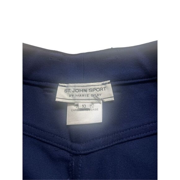 St. John Sport navy pants sz 10 - Picture 4 of 4